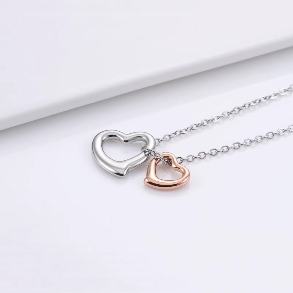 XIXI Charm Pendant Chain Choker Heart Customized Waterproof Heart Women 18K Gold Plated Stainless Steel Fashion Jewelry Necklace